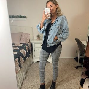 Plaid Skinny Pants - 4
